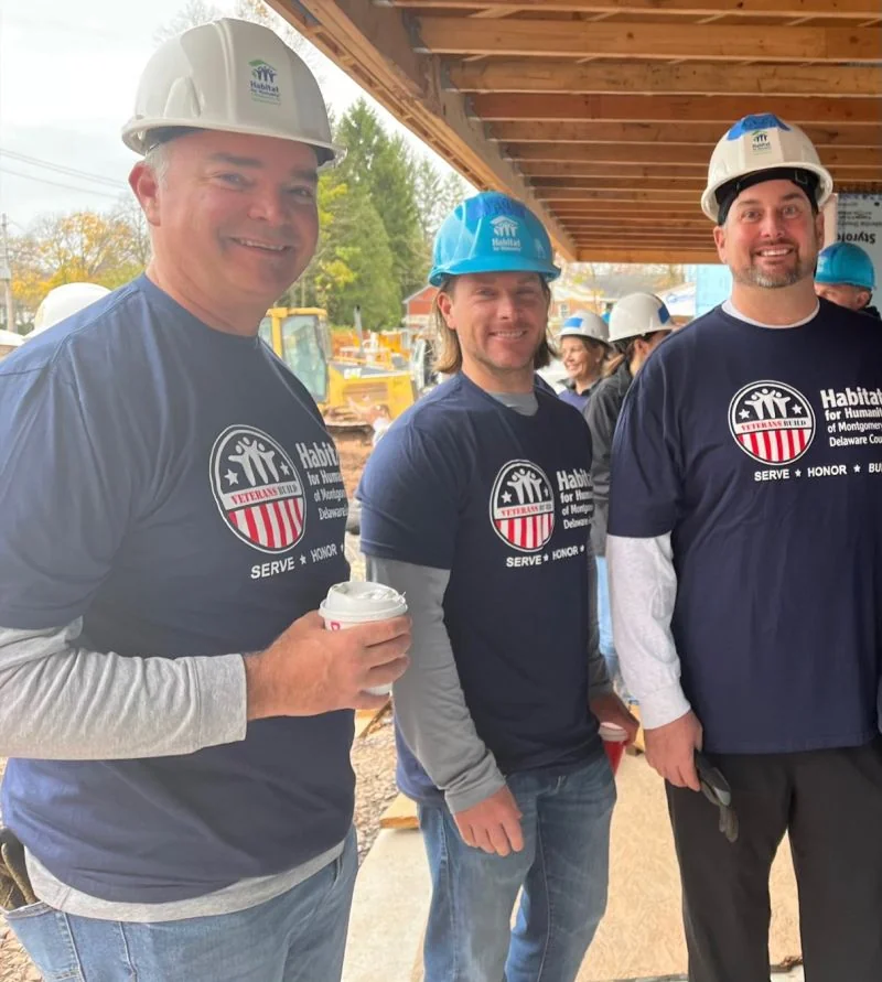 DSA employee-owners volunteering on a Habitat for Humanity home build
